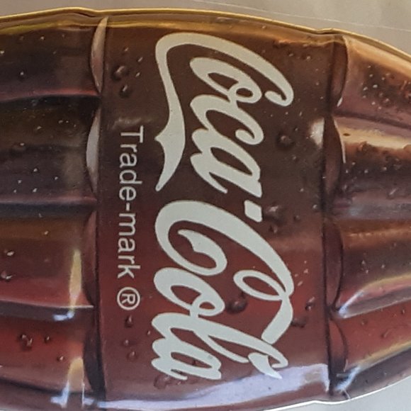 Coca Cola Coke Bottle Metal Gift Tin Vintage 1996 Preowned VG 13" - Picture 13 of 13